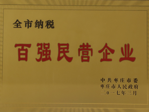 棗莊市百強民營企業(yè)